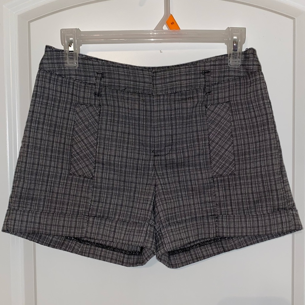 onyx combo plaid shorts